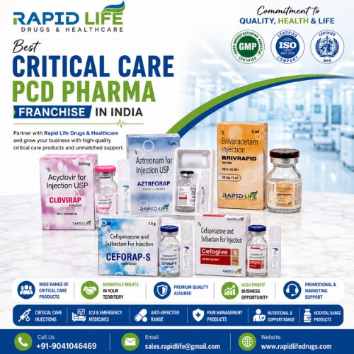 Best Critical Care PCD Pharma Franchise in India