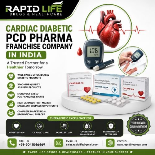 Cardiac Diabetic PCD Pharma Franchise Company in India – Grow Your Pharma Business with Rapid Life Drugs & Healthcare