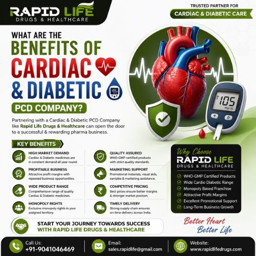 What Are the Benefits of a Cardiac and Diabetic PCD Company? A Complete Guide by Rapid Life Drugs & Healthcare